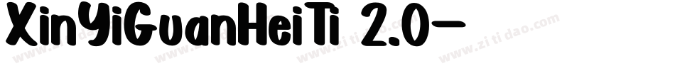 XinYiGuanHeiTi 2.0字体转换